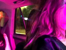 TRANSFIXED - Transexual Driver Jade Venus Shoots a Long Cum Load inside Whitney Wright's Mouth During Foreplay