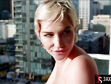 Breathtaking Hottie Skye Blue Enjoys Balcony Sex After Titjob