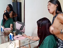 Busty and curvy friends have lesbian sex for the first time, licking each other's pussies