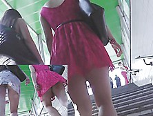 Check Out 2 Sexy Upskirt Cuties