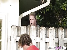 Kinky Man Was Secretly Watching His Neighbors Having An Fuckfest In The Backyard,  All Day Lengthy