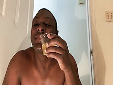 Black Teen Drinking His Piss In Front Of His Camera