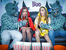 Teens Dani & Bailey Fucked In Swap Groupsex