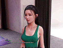 Adult game featuring teen stepdaughter with a big butt and voluptuous breasts