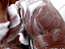 Busty milf fingers pussy at the shower (Jill Diamond)