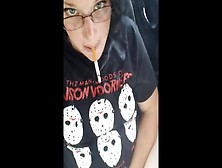 Smoking Milf Rubbing Her Clit In Parking Lot