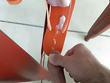 When I see her sexy feet I can't help myself not jerking off