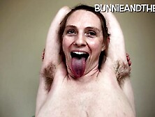 Goddess Bushy Hippie Sniffing and Licking Sweaty Stinky Big Armpits