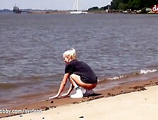 MyDirtyHobby - Amateur Goddess blonde outdoors anal compilation