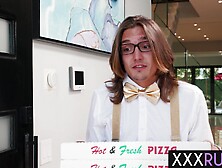 Blondie Babe River-Lynne Delivers Hot Pizza With A Side Of Sex" #PornStar2019