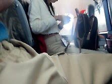Public Cock Flashing in Airplane - Hotty Brought Me To Ejaculation In two Minutes