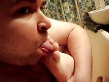 Artem Swallows Himself Jerks Off With His Feet Blows Feet Self Blow Autofellatio Self Footjob