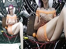 Masturbation With Oranges Making Juice