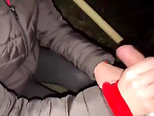 Spontaneous Risky Fuck In The Park During Our Night Walk