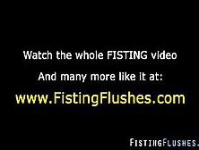 Brunettes gaping pussy fisted