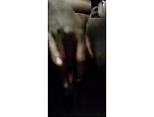 Horny Black Stepmmama Masturbating on Video Call with BBC Guy