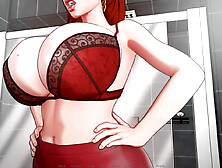 Huge Boobs & Huge ASS Horny MILF Seduces Her Lucky Pervert Tenant With Her Huge Tits - Devine Heel 02