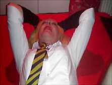 Joy In Her School Uniform Gets Fucked And Caned