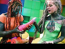 Dildo trailer with outstanding Anuskatzz and Lily Lu from Dirty Dreaz