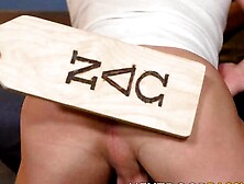 NEXT DOOR PASSWORD - Brawny Justin Mathews and Evan Knoxx fucked the mouth and ass of Trevor Brooks in a frat pledge (Justin Mat