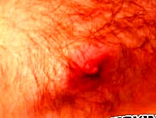 Long haired ginger amateur jerks off his cock solo on cam