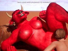Demonic Female Monster Loves Anal - CG Animation