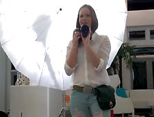 Aiden Ashley - Adorable 19 Yo Getting Turned On For The Camera And Involve The Camerawoman In Their Lesbian Three-way