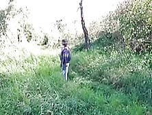 Twink Gets Fucked By Daddy Type In The Woods