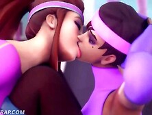 Brigitte and Sombra Lezzie Workout