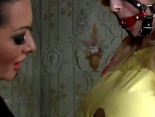 Lezdom humiliation and anal fucking