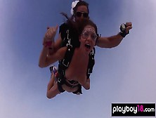 Badass Beauties Jumping Out From A Plane