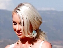 Blonde Gigi Allens Is Teasing And Masturbating Under The Sun