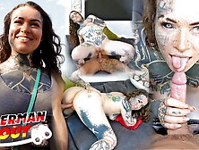 GERMAN SCOUT - Split Tongue TikTok Tatoo Model BaleaTheScarleg at Casting Porn