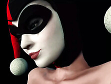 Harley Quinn Pantyhose Footjob