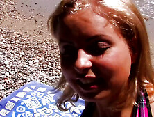 Hot slut Nicole Pearl takes big cock from Rob Diesel on the beach - Anal & Blowjob HD