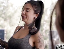 Nerdy lesbo teen is fed up of her rude older step sister so that babe seduces her blond GF