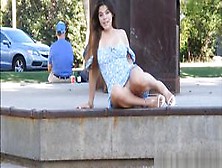 Teen Public No Panties