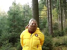 Yellow Down Jacket Bondage