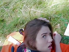 Pervert Caught Horny Bitch Masturbating Outdoors