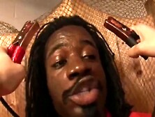 Baby Cakes is always in the mood to play with a large, ebony jock, in advance of having sex