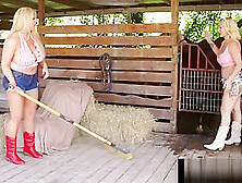 Phat Farm Girls Nina Kayy & Karen Fisher Fuck A Bbc Cowboy!