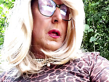 Sexy Crossdresser Kellycd2022 In Leopard Print Dress And Stockings