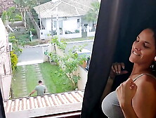 I gave it to my boy's friend while he was in the yard mowing the lawn and talking to me.