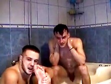 2 Romanian Cousins Have Fun And Have Hot Shower On Cam