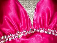 Hot Pink Satin Prom Dress