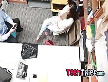 Milf And Teen Banged In Office For Shoplifting