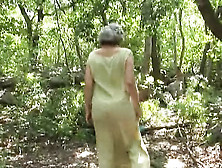 Natural Titted German Chick Gets Her Muff Destroyed In The Middle Of The Woods