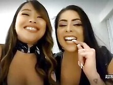 Giantess Astrodomina Laughing Latina Jasmine Mendez Humiliation Femdom Leather