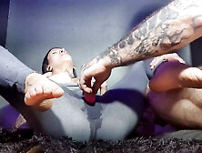 Wet Yoga Pants and Multiple Squirts... He Had No Compassion!!