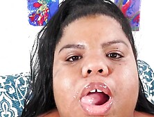 Thick Ebony Tart Peaches Love Gets Pummeled by a Horny White Geezer